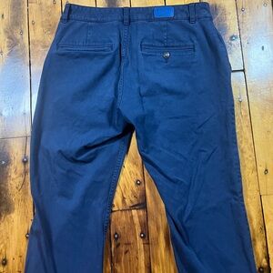 Mugsy Jeans Men’s 30x32 Morgans Chino Pants Navy Blue Stretch Casual Comfort